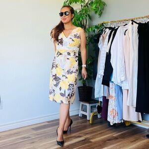 Ann Taylor Floral MIDI Dress